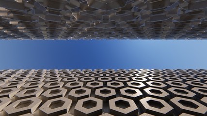 Poster - abstrack background 3d model rendering