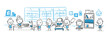 © strichfiguren.de - Stickman Blue: Business, office, startup. (Nr. 68)