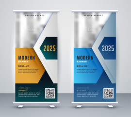 Wall Mural - abstract business roll up presentation banner design
