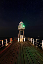 Stars In The Sky At Whitby Pier.