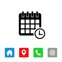 Poster - Celendar Icon Vector. symbol for web site Computer and mobile vector.