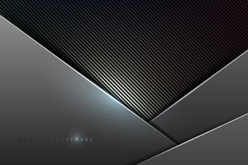 Wall Mural - Abstract metal and carbon background