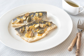 Sticker - Baked sea bass with capers