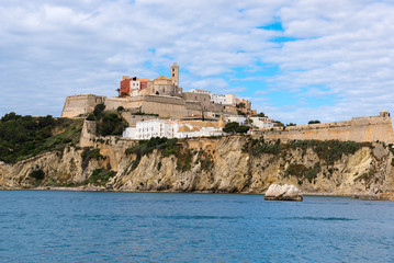 Wall Mural - Dalt Vila (Old Town) of Eivissa, Ibiza island, Spain