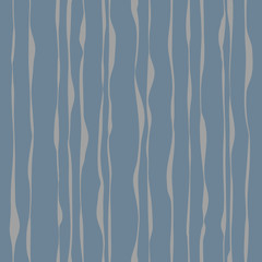 Wall Mural - Wavy line pattern. Hand drawn stripes.