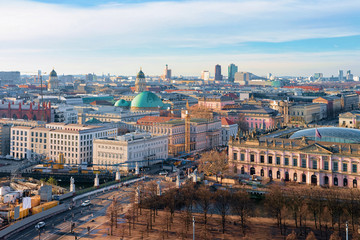 Wall Mural - Panoramic view with cityscape and Deutsches Historisches Museum Berlin