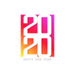 The Bright paper New year banner design