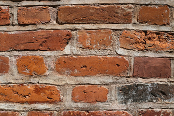 Red brick wall texture background