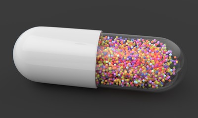 Wall Mural - Pill with nano elements