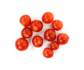 Poster - Cherry tomatoes isolated over white background