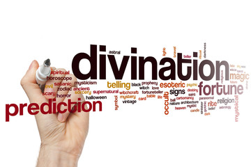 Poster - Divination word cloud