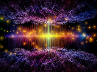 Wall Mural - Emergence of Light Wave
