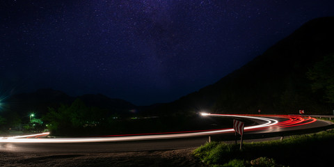 Wall Mural - light trails