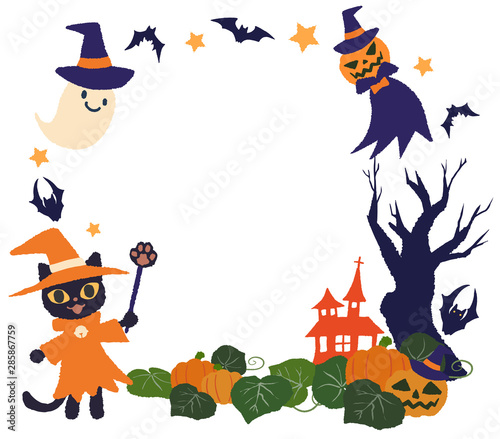 ハロウィン キャラクター フレーム Stock Vector Adobe Stock ハロウィン キャラクター フレーム Stock Vector Adobe Stock
