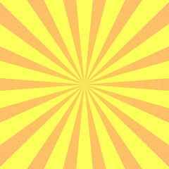 Yellow background superhero. Super hero cartoon gradient texture. Sun rays burst. Radiate sun beam, burst effect retro. Sunbeam light flash boom Template sunlight starburst poster. Vector illustration