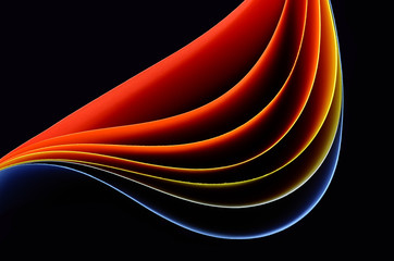 Wall Mural - Abstract paper sheets