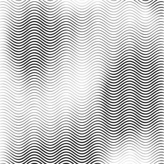 Poster - monochrome wavy texture isolated on white background. vector illustration