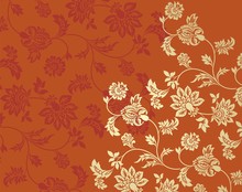 Colorful Paisley Floral Pattern , Textile Swatch , India	