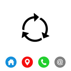 Poster - Reload icon vector, Reload symbol