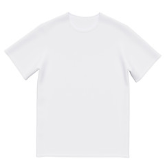 Poster - Mockup men t-shirt isolated on white background. Front view. 3d rendering