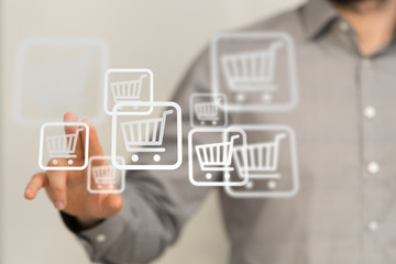 shopping online digital concept in hand