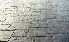 Patterned Paving Tiles, Cement Brick Floor Background