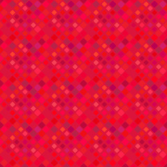 Poster - Seamless diagonal square pattern background - geometrical abstract red vector graphic