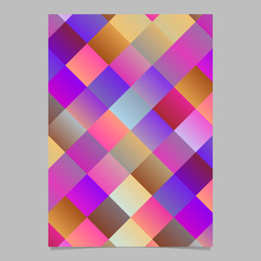 Poster - Geometrical gradient modern diagonal square pattern poster background template - abstract vector flyer design