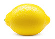 Whole lemon isolated on white background, clipping path, full depth of field