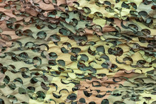 Texture Military Camouflage Nets Or Green Leaf Camouflage For Background