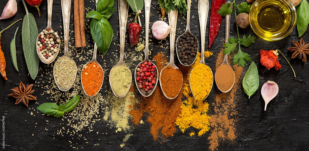 Herbs and spices - obrazy, fototapety, plakaty 