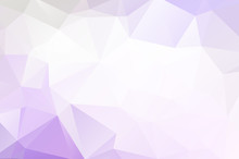 Purple White Low Poly Crystal Background. Polygon Design Pattern. Purple White Low Poly Vector Illustration, Low Polygon Background.