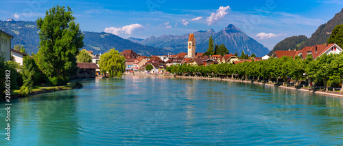 Fotografía Old City of Unterseen, Interlaken, Switzerland