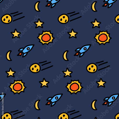 wzor-tla-linii-doodle-w-koncepcji-kosmicznej-rakieta-gwiazda-slonce-gwiazda