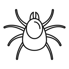 Canvas Print - Insect mite icon. Outline insect mite vector icon for web design isolated on white background