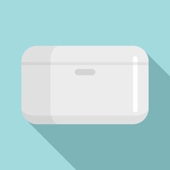 Sticker - Home smart speaker icon. Flat illustration of home smart speaker vector icon for web design