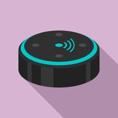Poster - Ai smart speaker icon. Flat illustration of ai smart speaker vector icon for web design