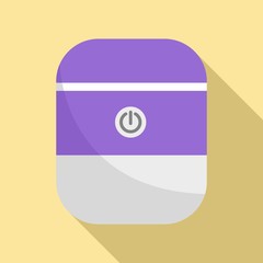 Poster - System smart speaker icon. Flat illustration of system smart speaker vector icon for web design