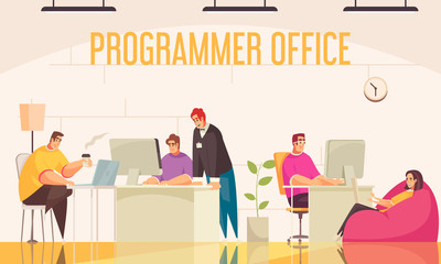 Programmer Office Background