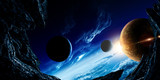 Fototapeta Fototapety kosmos - Abstract planets and space background
