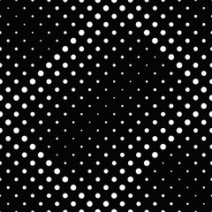 Poster - Circle pattern background - abstract black and white vector graphic design from dots