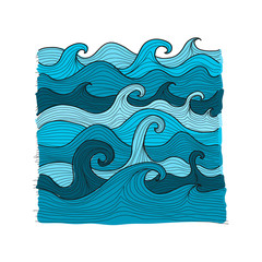 Papier Peint - Abstract sea background for your design