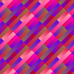 Poster - Geometrical seamless diagonal stripe pattern background - abstract vector graphic design from rectangles