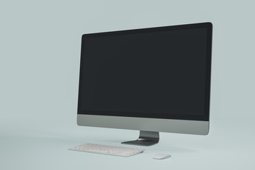 Poster - closeup of empty computer screen