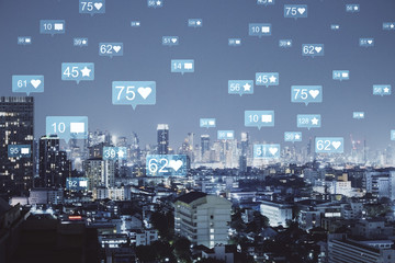 Poster - Night Bangkok social media backdrop