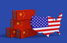アメリカと中国の貿易戦争コンセプト