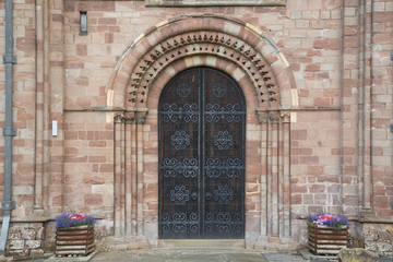 Canvas Print - Entrance of St Michaels Church, Ledbury