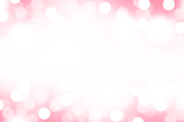 Wall Mural - Pink bokeh blurred abstract for background