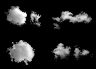 Wall Mural - white cloud object for nature design summer background