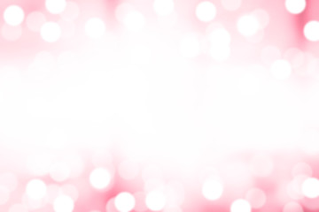 Wall Mural - Pink bokeh blurred abstract for background